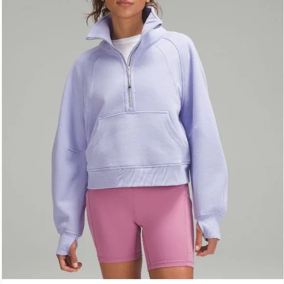 Lululemon Oversized Half-Zip Scuba Lilac Smoke - Picture 5 of 5